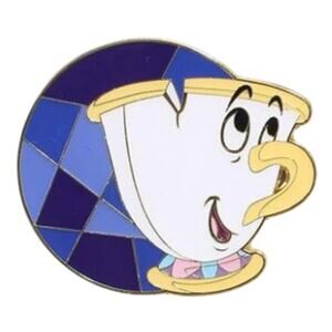 Chip beauty and beast pin BoxLunch Sidekick Stained Glass Portrait Loungefly new